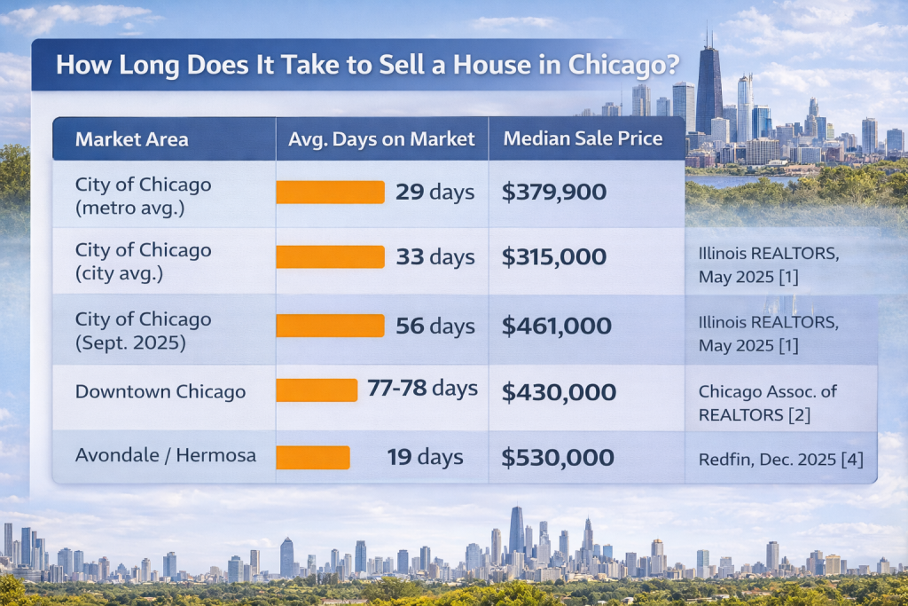 how long to sell house in Chicago
